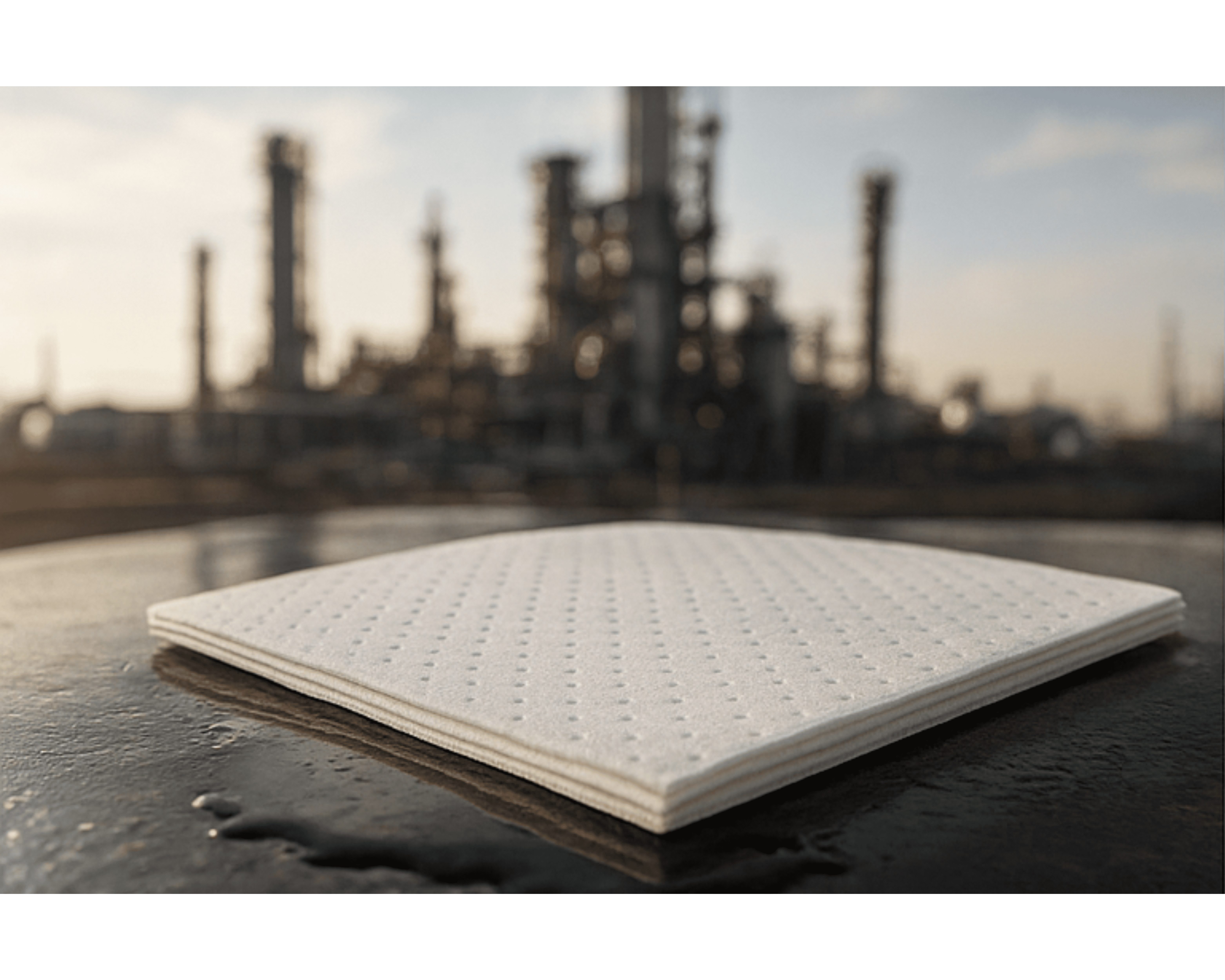 Oil absorbent pads